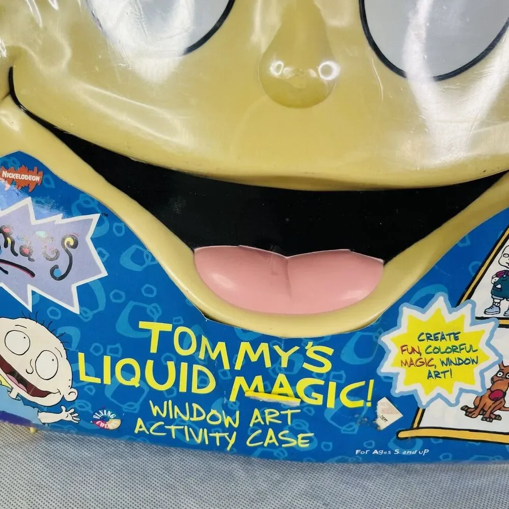 NICKELODEON Rugrats Tommy's Liquid Magic Window‎ Art Activity Case Sealed 1997